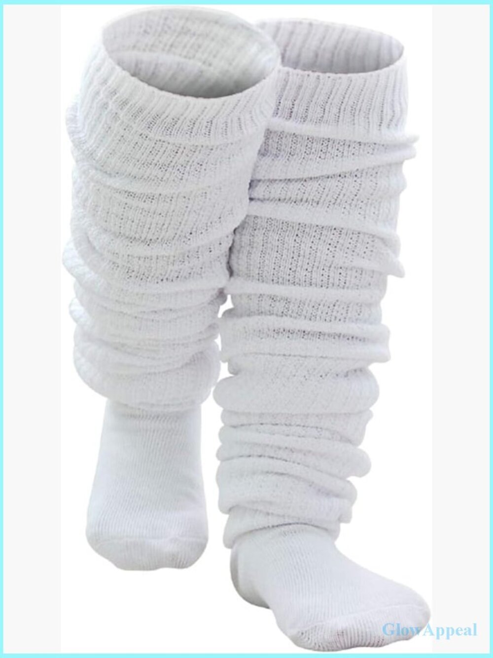 Slouch Leg Warmers Cotton Knit Socks Lolita Cosplay Thigh High